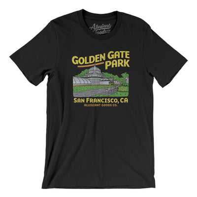 Golden Gate Park Men/Unisex T-Shirt-Black-Allegiant Goods Co. Vintage Sports Apparel