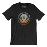 Boulder Colorado Retro Badge Men/Unisex T-Shirt-Black-Allegiant Goods Co. Vintage Sports Apparel