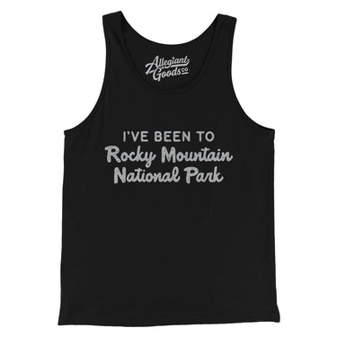 I've Been To Rocky Mountain National Park Men/Unisex Tank Top-Black-Allegiant Goods Co. Vintage Sports Apparel
