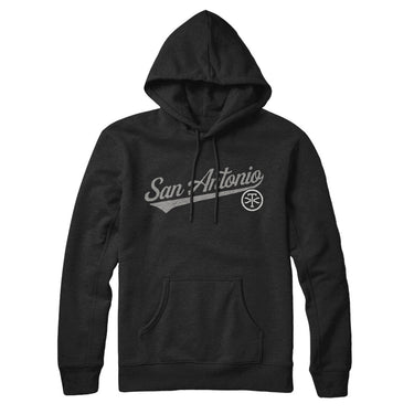 San Antonio Vintage Script Hoodie-Allegiant Goods Co. Vintage Sports Apparel
