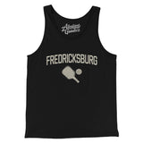 Fredericksburg Pickleball Men/Unisex Tank Top-Black-Allegiant Goods Co. Vintage Sports Apparel