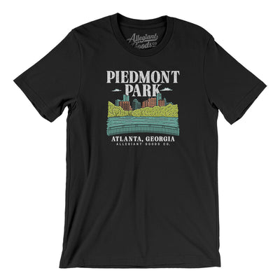 Piedmont Park Men/Unisex T-Shirt-Black-Allegiant Goods Co. Vintage Sports Apparel