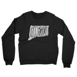 Connecticut State Shape Text Midweight French Terry Crewneck Sweatshirt-Allegiant Goods Co. Vintage Sports Apparel