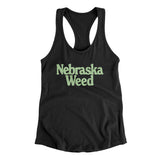 Nebraska Weed Women's Racerback Tank-Allegiant Goods Co. Vintage Sports Apparel