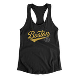 Boston Vintage Script Women's Racerback Tank-Allegiant Goods Co. Vintage Sports Apparel