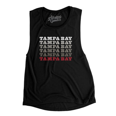 Tampa Bay Repeat Women's Flowey Scoopneck Muscle Tank-Allegiant Goods Co. Vintage Sports Apparel