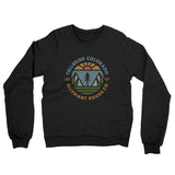 Telluride Colorado Retro Badge Midweight French Terry Crewneck Sweatshirt-Black-Allegiant Goods Co. Vintage Sports Apparel