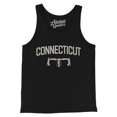 Connecticut Cycling Men/Unisex Tank Top-Black-Allegiant Goods Co. Vintage Sports Apparel