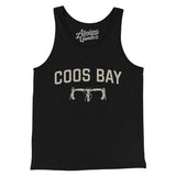 Coos Bay Cycling Men/Unisex Tank Top-Black-Allegiant Goods Co. Vintage Sports Apparel