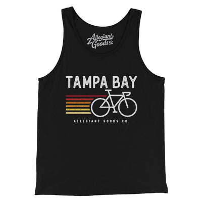Tampa Bay Cycling Men/Unisex Tank Top-Black-Allegiant Goods Co. Vintage Sports Apparel