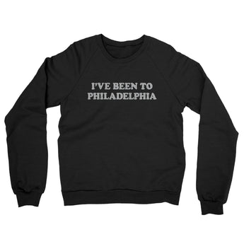 I've Been To Philadelphia Midweight French Terry Crewneck Sweatshirt-Allegiant Goods Co. Vintage Sports Apparel
