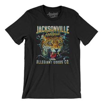 Jacksonville Football Throwback Mascot Men/Unisex T-Shirt-Allegiant Goods Co. Vintage Sports Apparel