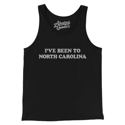 I've Been To North Carolina Men/Unisex Tank Top-Black-Allegiant Goods Co. Vintage Sports Apparel