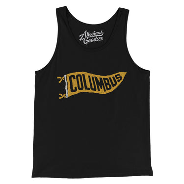 Columbus Pennant Men/Unisex Tank Top-Allegiant Goods Co. Vintage Sports Apparel