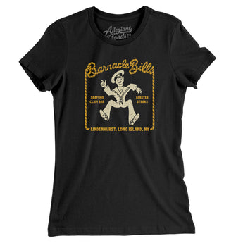 Barnacle Bills Long Island Women's T-Shirt-Black-Allegiant Goods Co. Vintage Sports Apparel