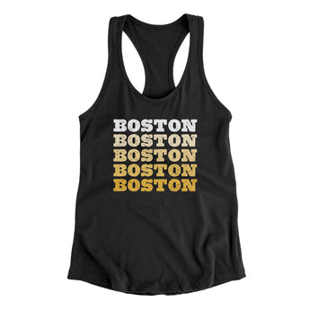 Boston Repeat Women's Racerback Tank-Allegiant Goods Co. Vintage Sports Apparel