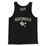 Bentonville Pickleball Men/Unisex Tank Top-Black-Allegiant Goods Co. Vintage Sports Apparel