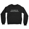 I've Been To North Dakota Midweight French Terry Crewneck Sweatshirt-Black-Allegiant Goods Co. Vintage Sports Apparel