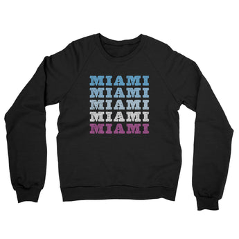 Miami Repeat Midweight French Terry Crewneck Sweatshirt-Allegiant Goods Co. Vintage Sports Apparel