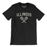 Illinois Tennis Men/Unisex T-Shirt-Black-Allegiant Goods Co. Vintage Sports Apparel