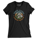 Juneau Alaska Retro Badge Women's T-Shirt-Black-Allegiant Goods Co. Vintage Sports Apparel