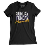 Sunday Funday Minnesota Women's T-Shirt-Allegiant Goods Co. Vintage Sports Apparel