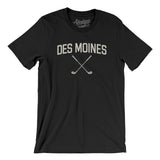 Des Moines Golf Men/Unisex T-Shirt-Black-Allegiant Goods Co. Vintage Sports Apparel