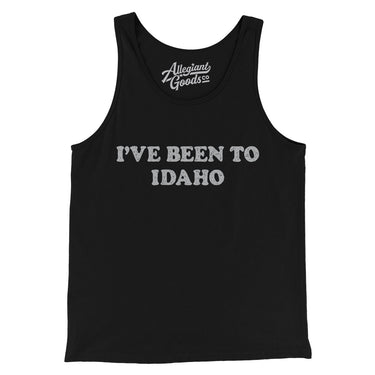 I've Been To Idaho Men/Unisex Tank Top-Black-Allegiant Goods Co. Vintage Sports Apparel