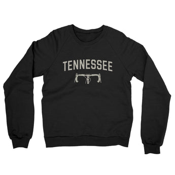 Tennessee Cycling Midweight French Terry Crewneck Sweatshirt-Black-Allegiant Goods Co. Vintage Sports Apparel