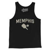 Memphis Pickleball Men/Unisex Tank Top-Black-Allegiant Goods Co. Vintage Sports Apparel