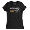 North Dakota Cycling Women's T-Shirt-Black-Allegiant Goods Co. Vintage Sports Apparel