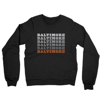 Baltimore Repeat Midweight French Terry Crewneck Sweatshirt-Allegiant Goods Co. Vintage Sports Apparel