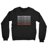 Baltimore Repeat Midweight French Terry Crewneck Sweatshirt-Allegiant Goods Co. Vintage Sports Apparel