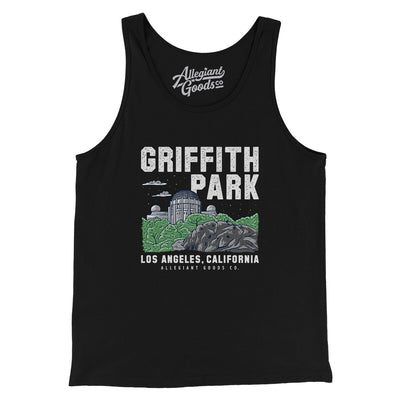 Griffith Park Men/Unisex Tank Top-Black-Allegiant Goods Co. Vintage Sports Apparel