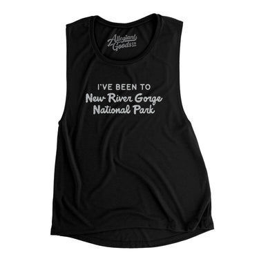 I've Been To New River Gorge National Park Women's Flowey Scoopneck Muscle Tank-Allegiant Goods Co. Vintage Sports Apparel