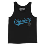Charlotte Vintage Script Men/Unisex Tank Top-Allegiant Goods Co. Vintage Sports Apparel