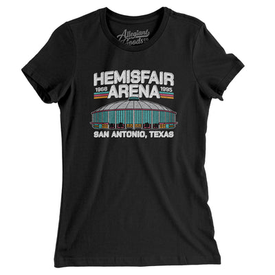 Hemisfair Arena Women's T-Shirt-Black-Allegiant Goods Co. Vintage Sports Apparel