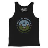 Wisdom Montana Retro Badge Men/Unisex Tank Top-Allegiant Goods Co. Vintage Sports Apparel