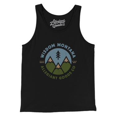 Wisdom Montana Retro Badge Men/Unisex Tank Top-Allegiant Goods Co. Vintage Sports Apparel