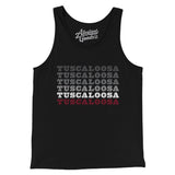 Tuscaloosa Repeat Men/Unisex Tank Top-Black-Allegiant Goods Co. Vintage Sports Apparel