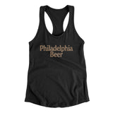 Philadelphia Beer Women's Racerback Tank-Black-Allegiant Goods Co. Vintage Sports Apparel
