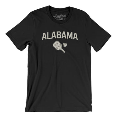 Alabama Pickleball Men/Unisex T-Shirt-Black-Allegiant Goods Co. Vintage Sports Apparel