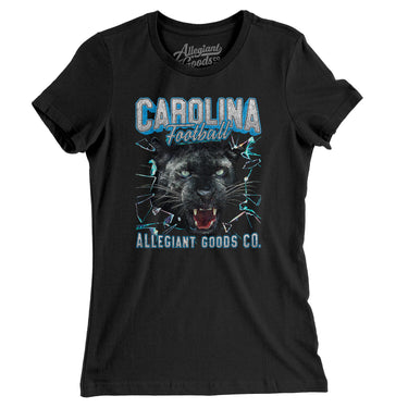 Carolina Football Throwback Mascot Women's T-Shirt-Allegiant Goods Co. Vintage Sports Apparel