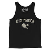Chattanooga Pickleball Men/Unisex Tank Top-Black-Allegiant Goods Co. Vintage Sports Apparel