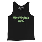 West Virginia Weed Men/Unisex Tank Top-Black-Allegiant Goods Co. Vintage Sports Apparel