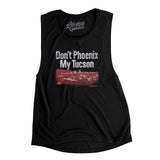 Don't Phoenix My Tucson Women's Flowey Scoopneck Muscle Tank-Black-Allegiant Goods Co. Vintage Sports Apparel