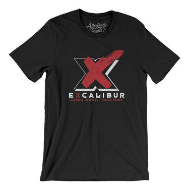 Excalibur Chicago Men/Unisex T-Shirt-Black-Allegiant Goods Co. Vintage Sports Apparel