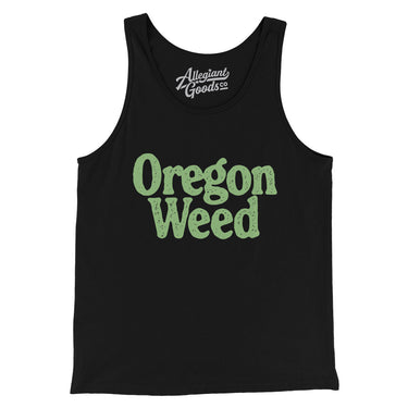 Oregon Weed Men/Unisex Tank Top-Black-Allegiant Goods Co. Vintage Sports Apparel