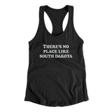 There's No Place Like South Dakota Women's Racerback Tank-Black-Allegiant Goods Co. Vintage Sports Apparel