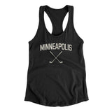 Minneapolis Golf Women's Racerback Tank-Black-Allegiant Goods Co. Vintage Sports Apparel